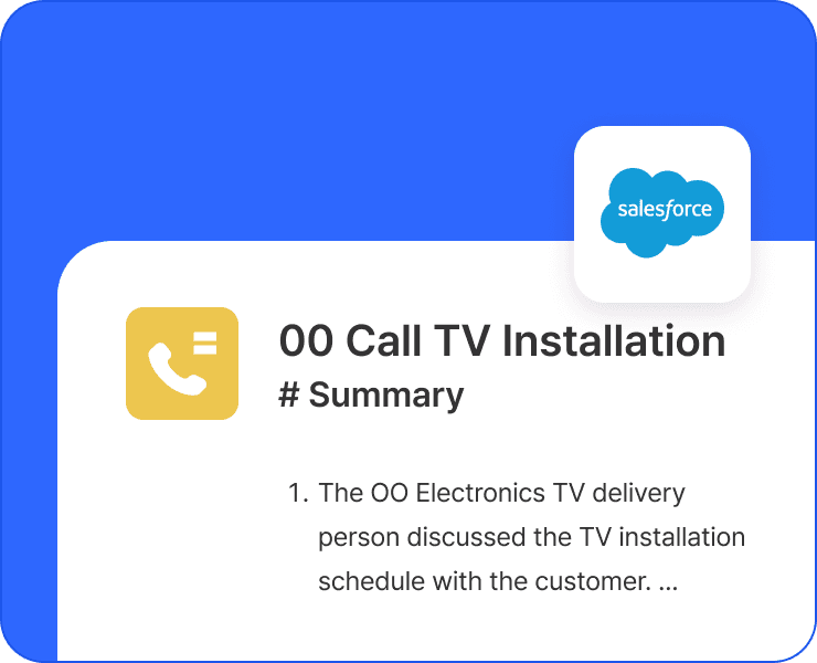 Record to Salesforce with one click